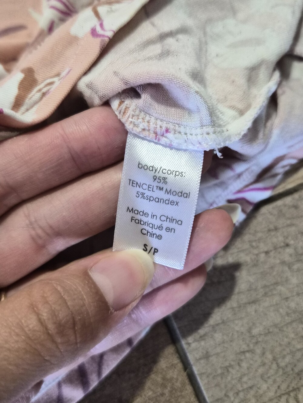 Eberjey Gisele Relaxed Short-Sleeve And Cropped Pants Pajama Set Fiore Rose Sz S - Picture 8 of 10
